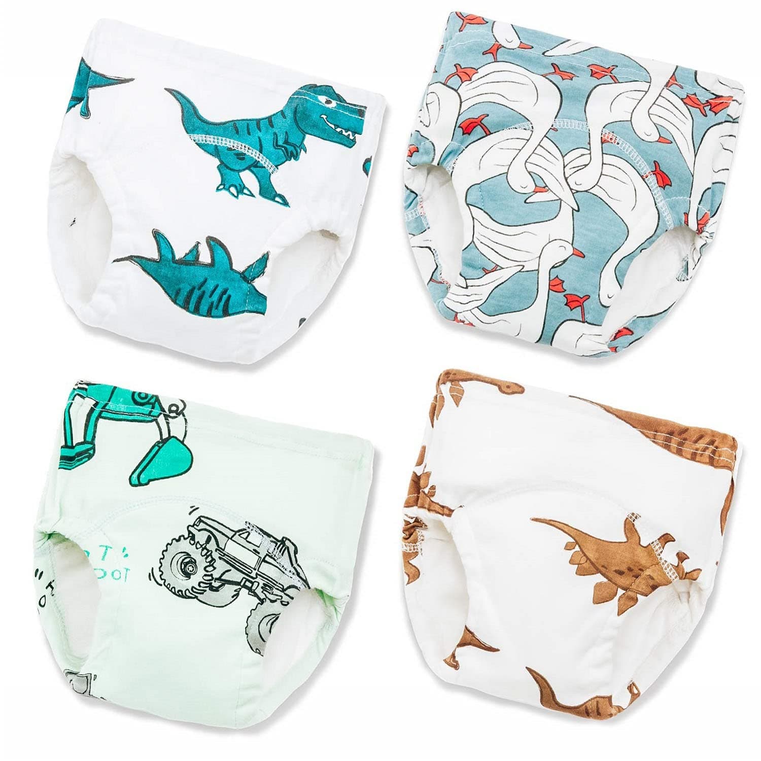 Boys Training Underwear for Potty Training - Toddler Night Diapers and Training Pants