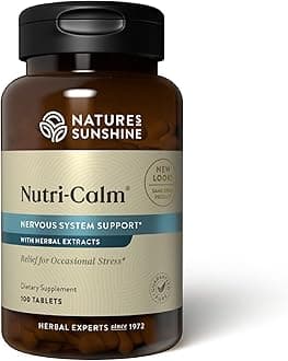 Nutri-Calm- Herbal Stress Relief Supplement for Natural Relief, Mood Support and Boost, Nervous System Support - 100 Count
