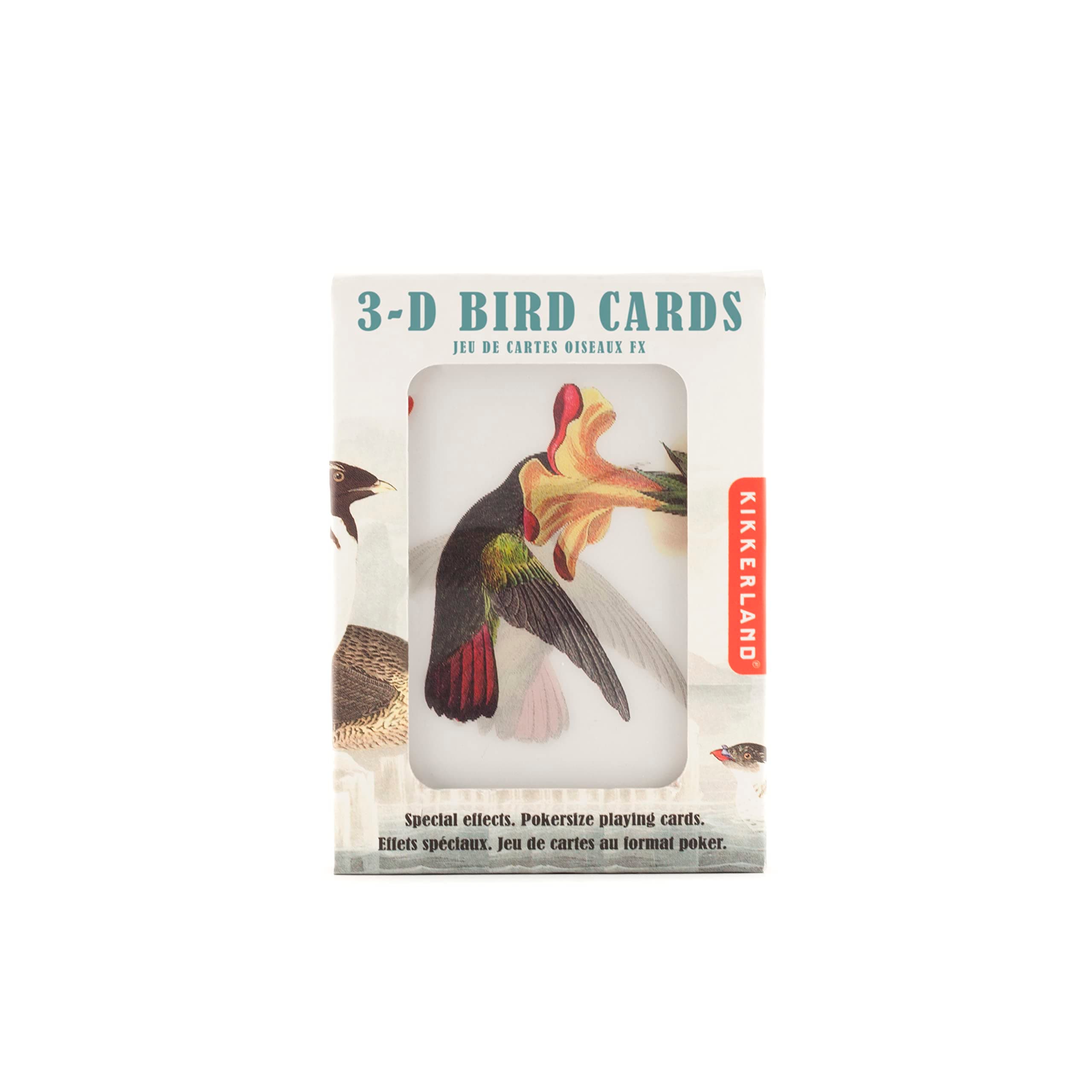 KIKKERLAND 3-D Bird Playing Cards (GG113)