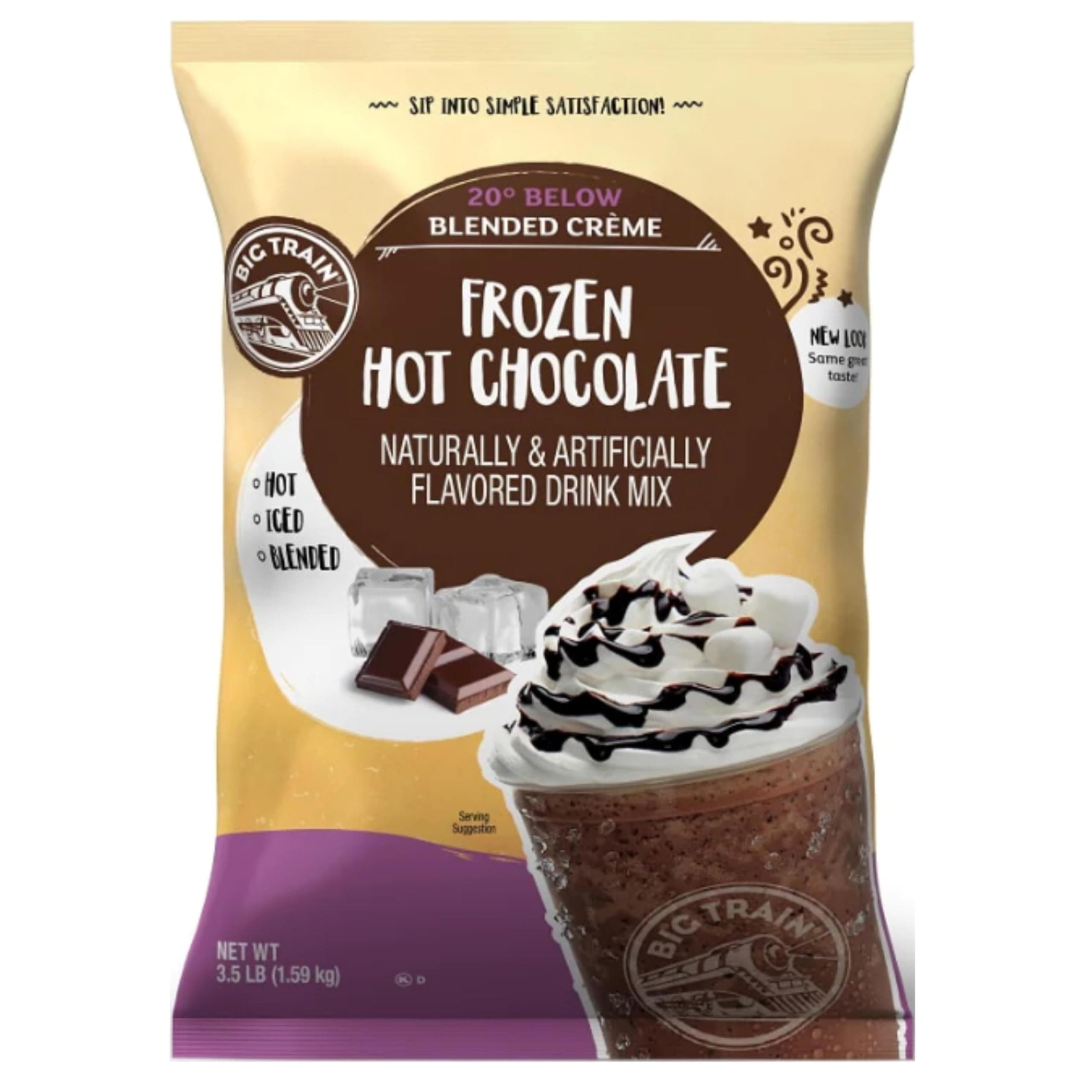 Big Train 20 Below Frozen Hot Chocolate Beverage Mix, 3.5 Pound (Pack of 1)