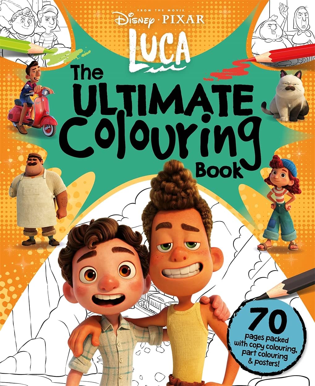 Disney Pixar Luca The Ultimate Colouring Book
