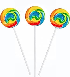 Imagine Splash Rainbow Swirl Pops - 12 Suckers