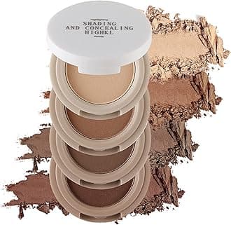 Erinde 4 Colors Eyeshadow Palette, Matte Shimmer Quartet, High Pigmented, Long Lasting, Ultra-Blendable, Rich Colors with Velvety Texture Eye Makeup Palette with Mirror, Great for Travel M01#