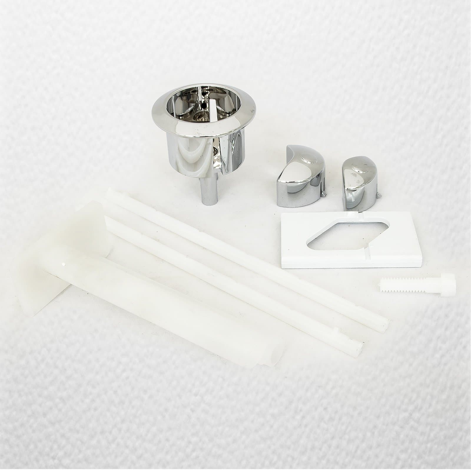 Thomas Dudley Niagara Dual Flush Chrome Toilet Push Button 314318, Multi-Colour