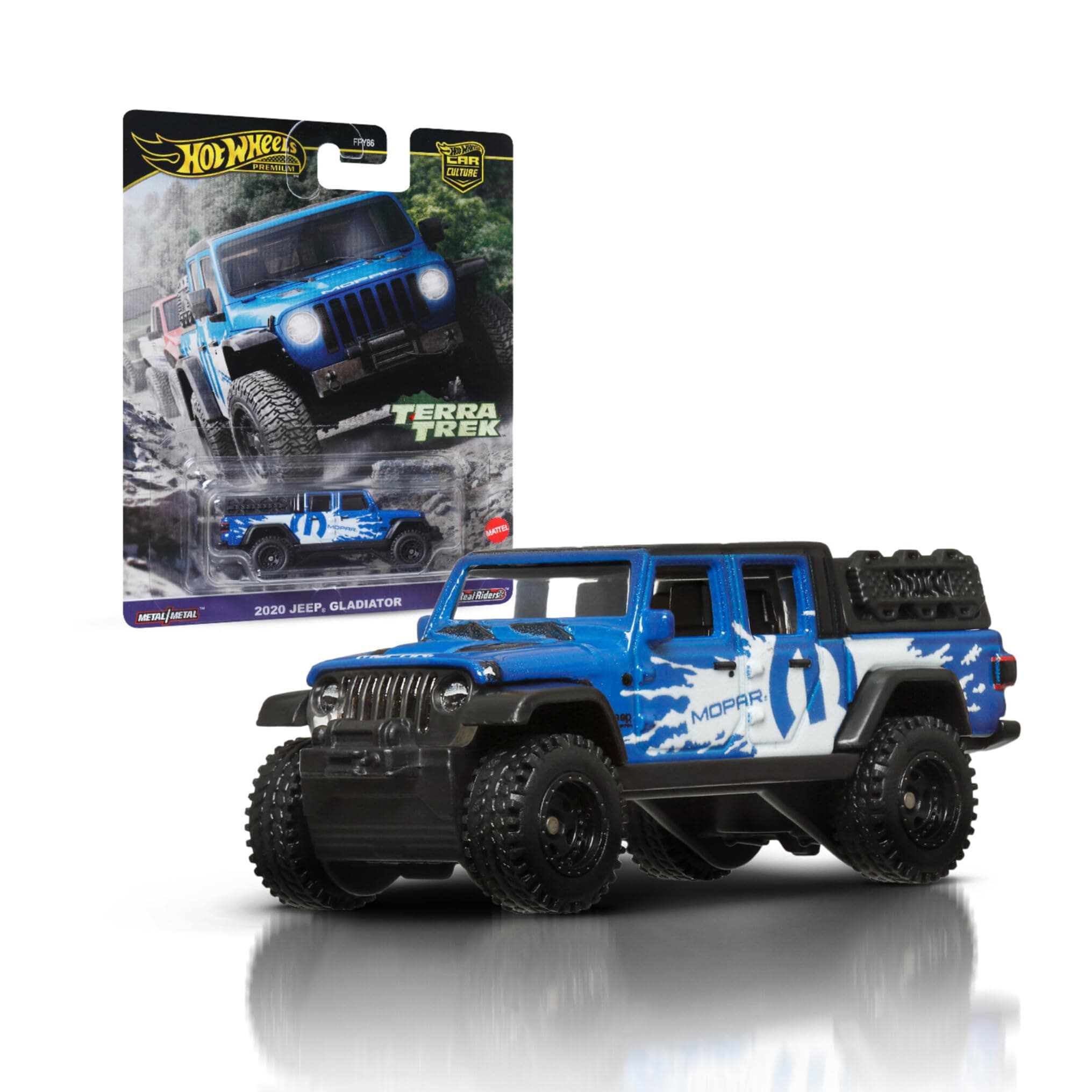 Hot Wheels Premium Terra Trek 2020 Jeep Gladiator for 3 Years & Above (Blue)