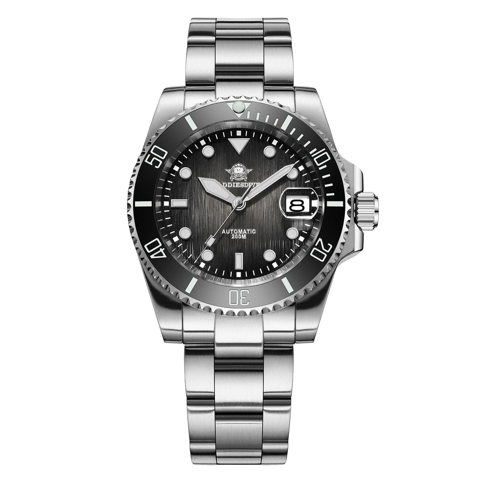ADDIESDIVE Automatic Dive Watches for Men Sapphire Crystal 200 M Waterproof 41 MM 3D Dial Ceramic Bezel Stainless Steel