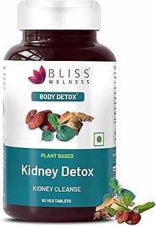 Bliss Welness Kidney Detox Gokhru Patharchata Ganoderma -60 Veg Tablets