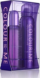 COLOUR ME Purple Perfume for Women. 100ml Eau de Parfum & 150ml Body Spray - Twin Perfume Gift Set Women. Luxury Fragrance - Ladies Perfume Set, Long Lasting Womens Perfumes by Milton-Lloyd