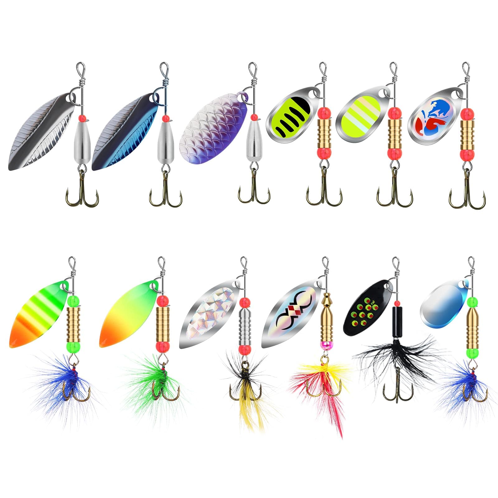 Easy Catch Pre-Rigged Soft Lures, Unique Vibrating Swim Action and Trembly Sinking Move for More Bites, Amazing Soft Swimbait for Family Fishing, Fishing Lures for Bass Trout
