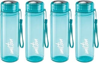 Milton Hector 1000 Pet Water Bottle, Set of 4, 1 Litre Each, Blue