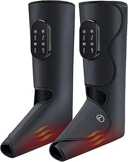 Medcursor Cordless Foot and Leg Massager with Heat, Rechargeable Leg Massager for Circulation and Pain Relief After Exercise, Portable Massager Boots for Home Office Gym Use