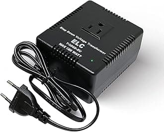 ELC 500-Watt Voltage Converter - Step Down - 220v to 110v / 240v to 120v Travel Power Converter - for Hair Straightener, Hair Dryer, Laptops and Chargers, CE Certified [3-Years Warranty]