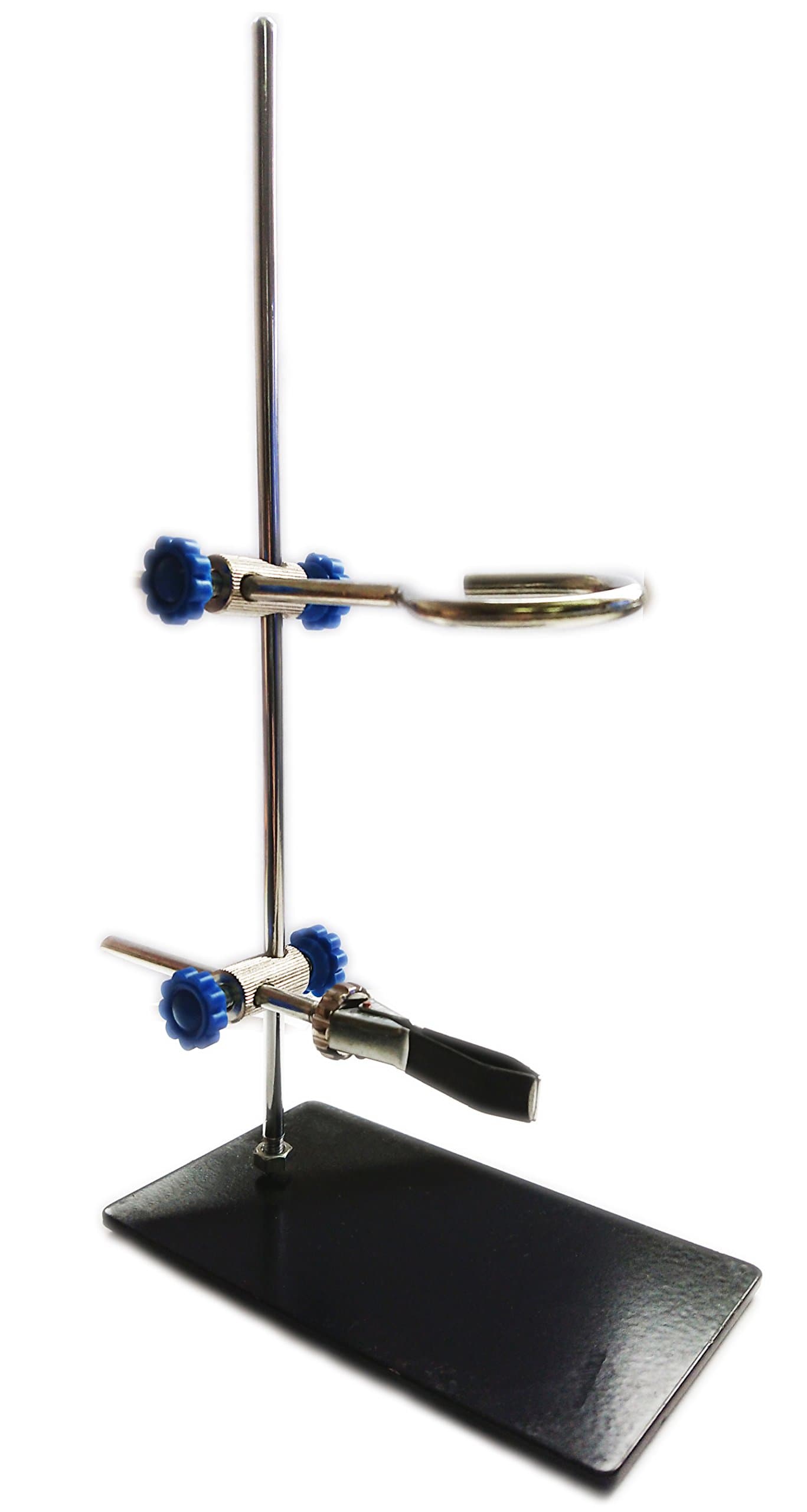 12 inches Laboratory Support Stand Set Retort Stand and Clamp Ring