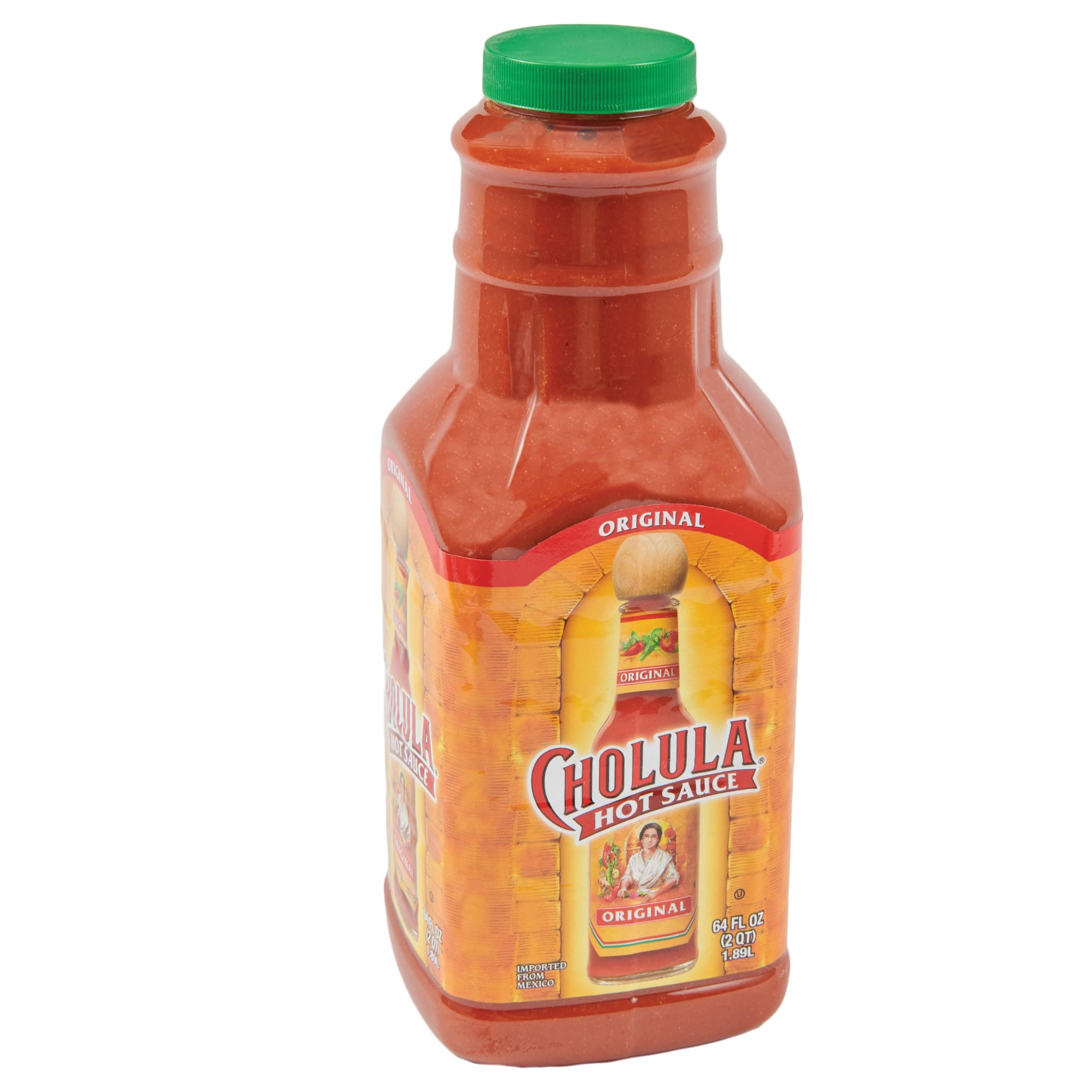 Original Hot Sauce, 64 fl oz - One 64 Fluid Ounce Bulk Container of Hot Sauce with Mexican Peppers and Signature Spice Blend, Perfect with Tacos, Eggs, Wings, Chicken and More