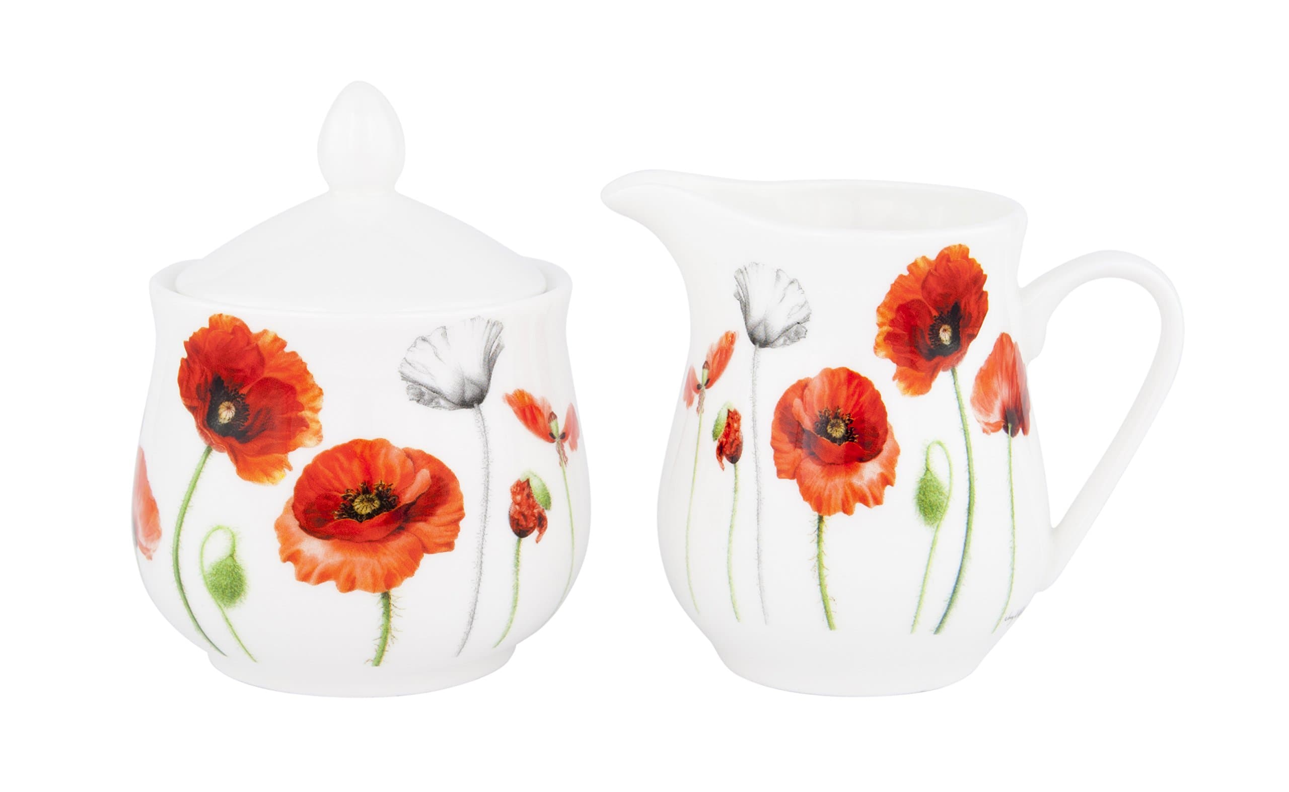 POPPIES Sugar & Creamer, Small