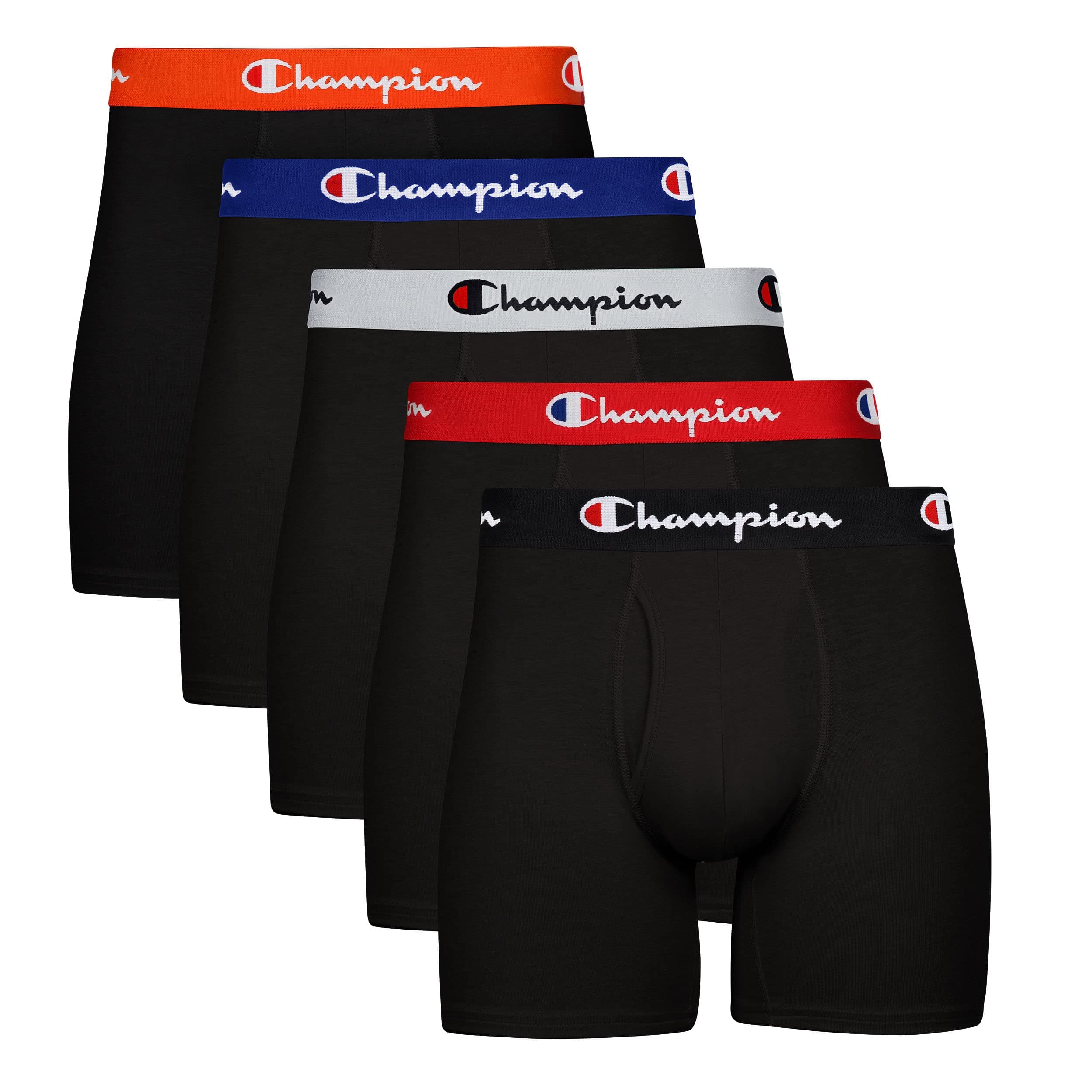 Champion Men's Cotton Stretch Boxer Brief (3 and 5 Pack Available)