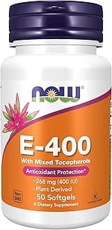 Now Foods - Vitamin E Mixed Tocopherols/Unesterified 400 Iu 50 Softgels 53506