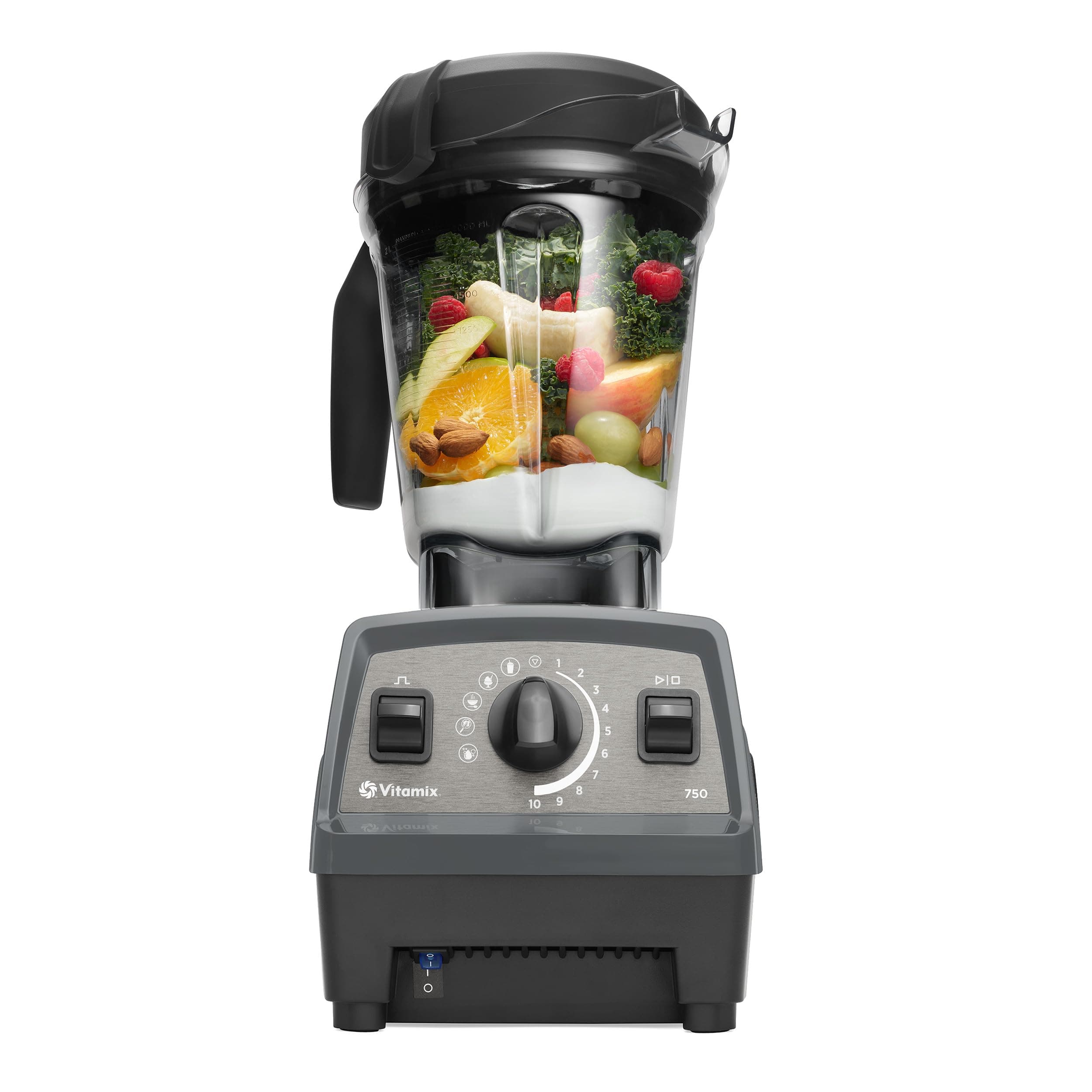 Propel Series 750 Blender, Professional-Grade, 4 Blending Programs + Self-Cleaning Program, 64-oz Low Profile Container, Slate