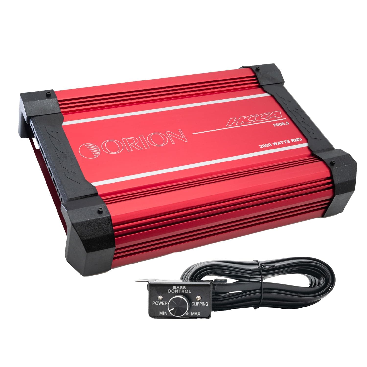 Orion HCCA Series HCCA2000.5 High Performance 2000W RMS 5-Channel Class AB/D Amplifier - 1 Ohm Stable, Low/High Pass Crossover, Bass Boost Control, MOSFET Power Supply, with Bass Knob, Made in Korea