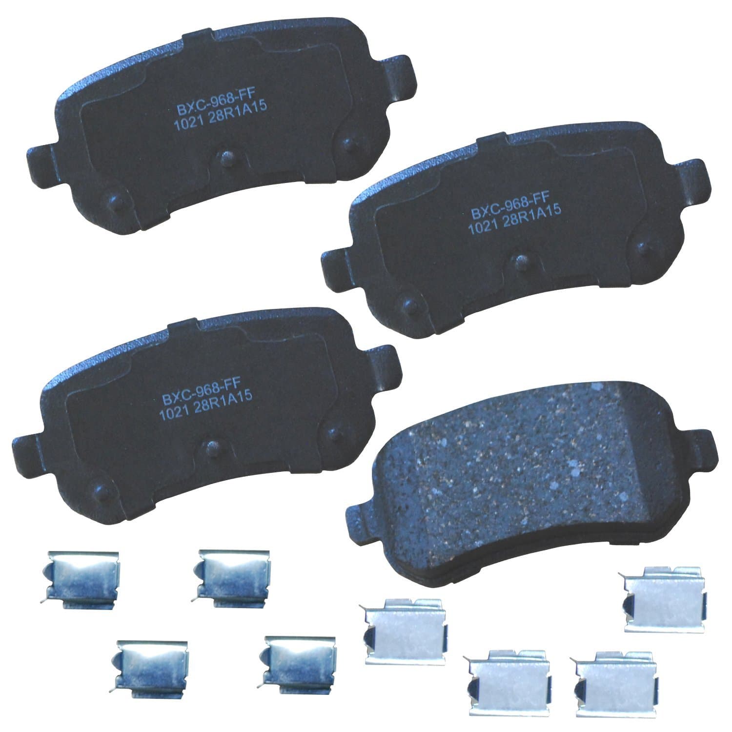 Premium SBC1021 Ceramic Rear Brake Pads for Select Models Chrysler Town & Country, Dodge Grand Caravan, Journey, Ford Freestar, Mercury Monterey, Ram C/V, Volkswagen Routan