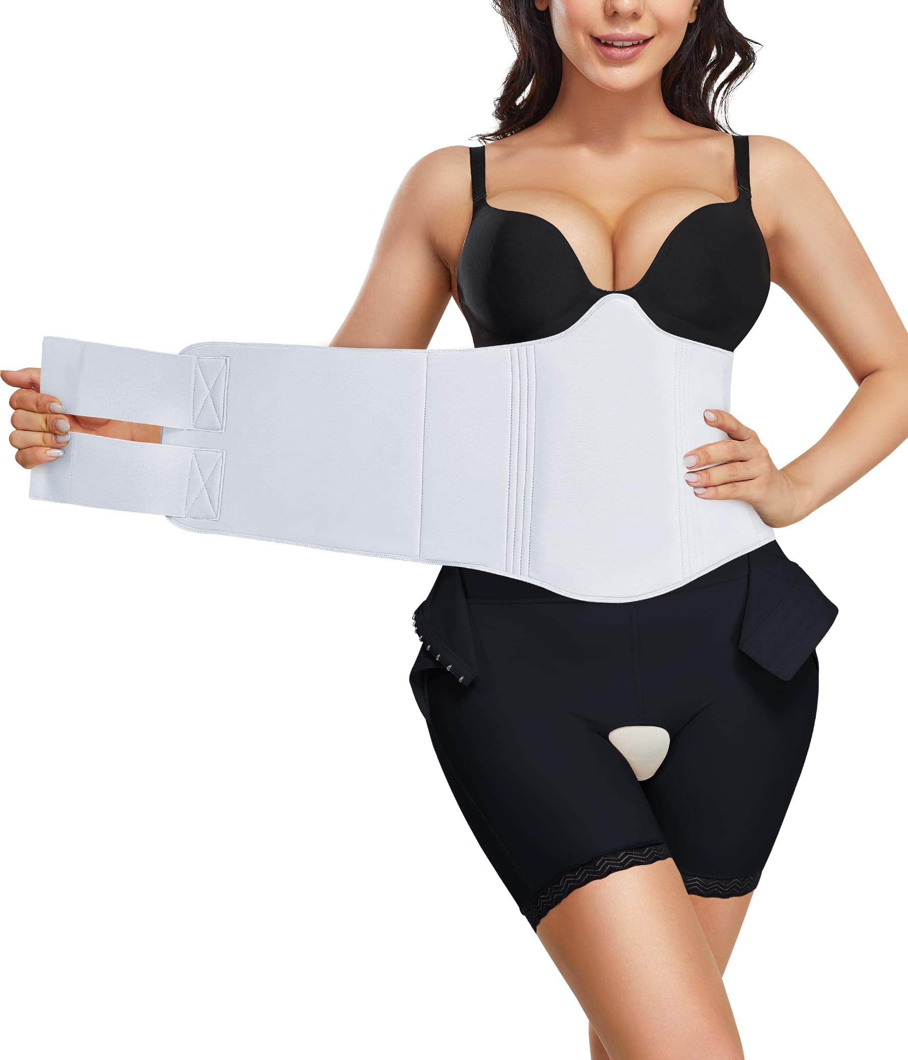 YERKOAD 360 Lipo Foam Ab Board Post Surgery Liposuction Abdominal Compression Boards Belly Wrap Lipo Recovery Waist Cincher