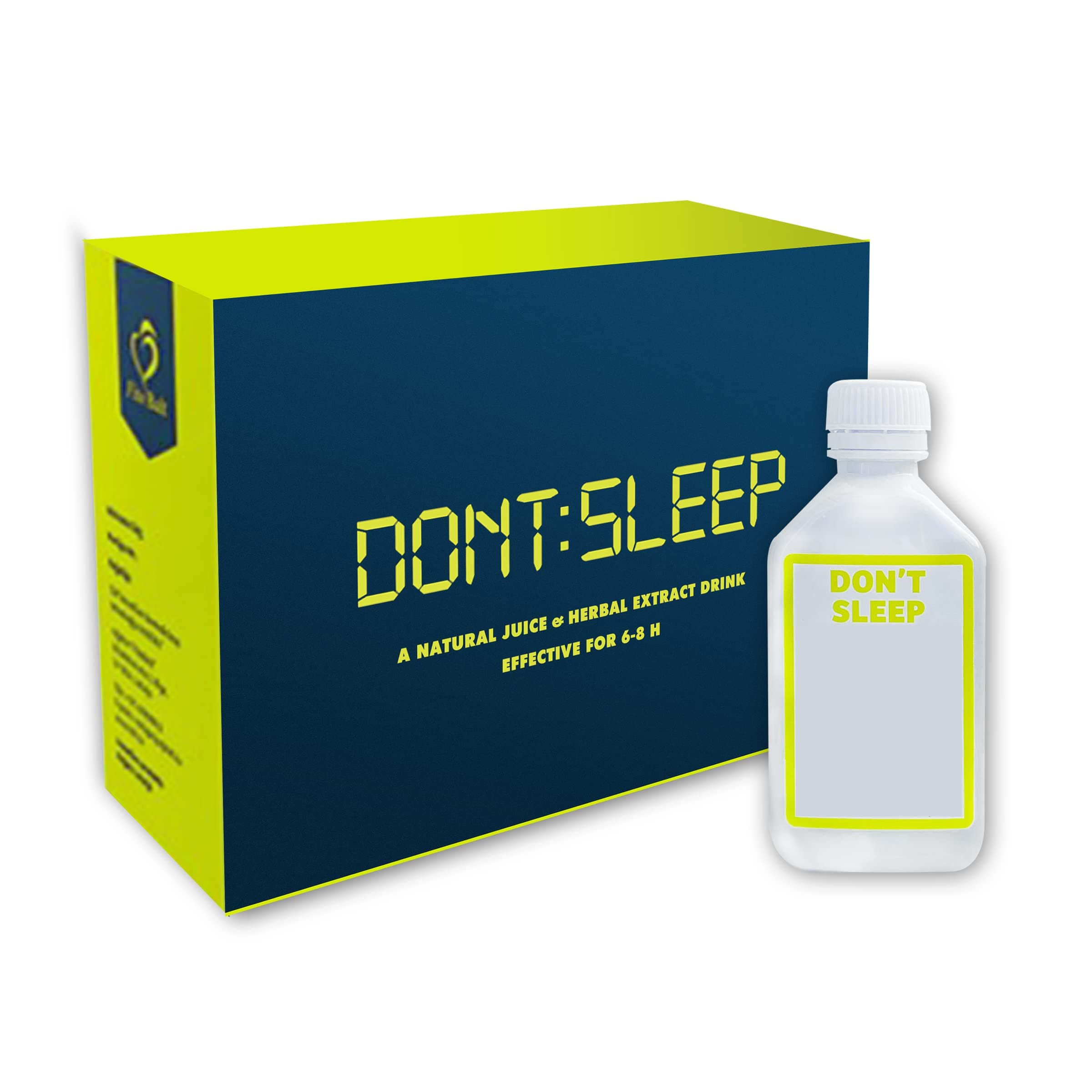 Energy Drinks Don't Sleep - Unique 6-8 Hour Sugar Free Energy Drink 6x50ml - Vegan, Keto Friendly, Vitamin B12 and Caffeine Free - Energy Boost Apple Juice with Vitamin C and Citric Acid