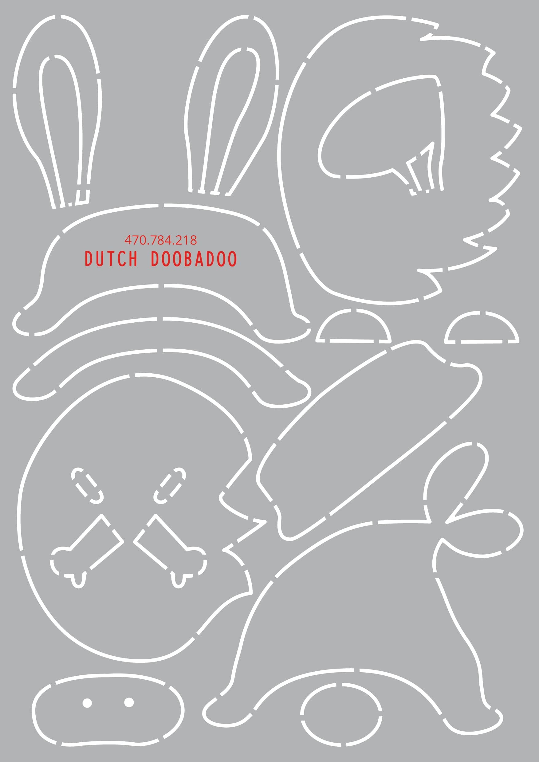 Dutch Dobadoo DDBD Build Up Bunny Gnome A5