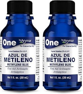 Arymar Methylene Blue Antiseptic Solution 1 oz, Topical Antiseptic for Minor Cuts and Scrapes Pack of 2