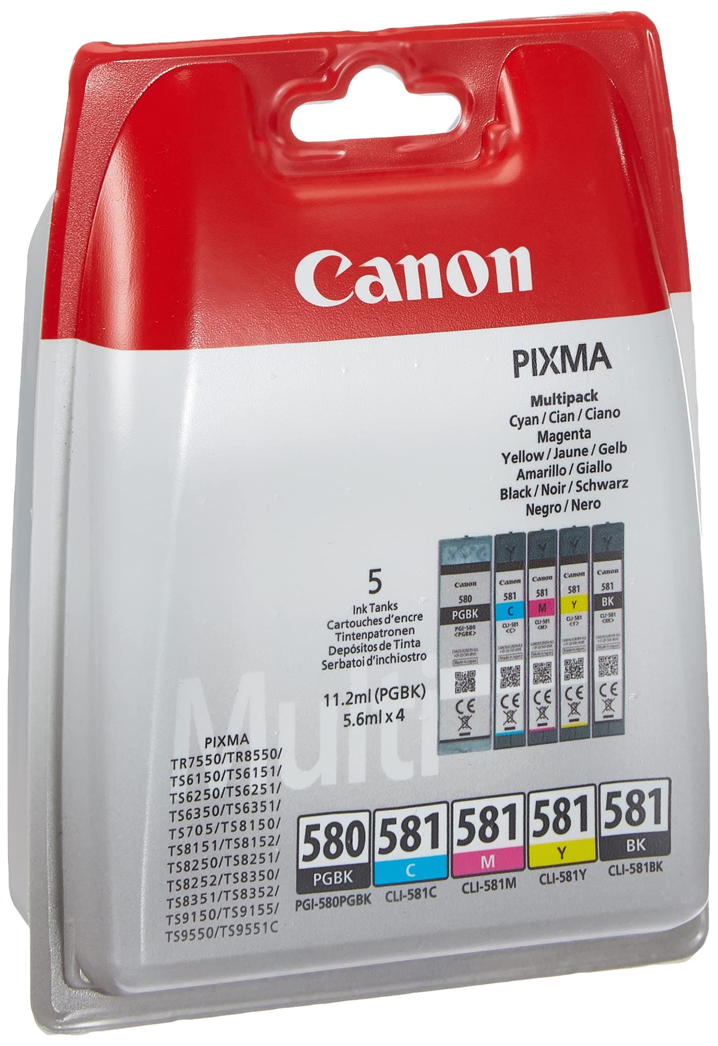 Canon INK PGI-580/CLI-581 BK/CMYK, 2078C006
