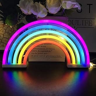 Neon Light Rainbow Sign Night Lights Wall Decor Home Decoration Light for Kids Room,Bedroom,Birthday,Wedding Party Gift (Rainbow)