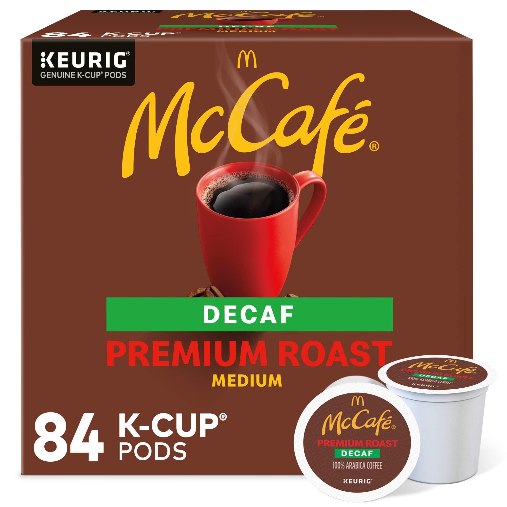 McCafe Decafe K Cup Keurig Coffee Premium Roasted Decaf Coffee 84 Cups