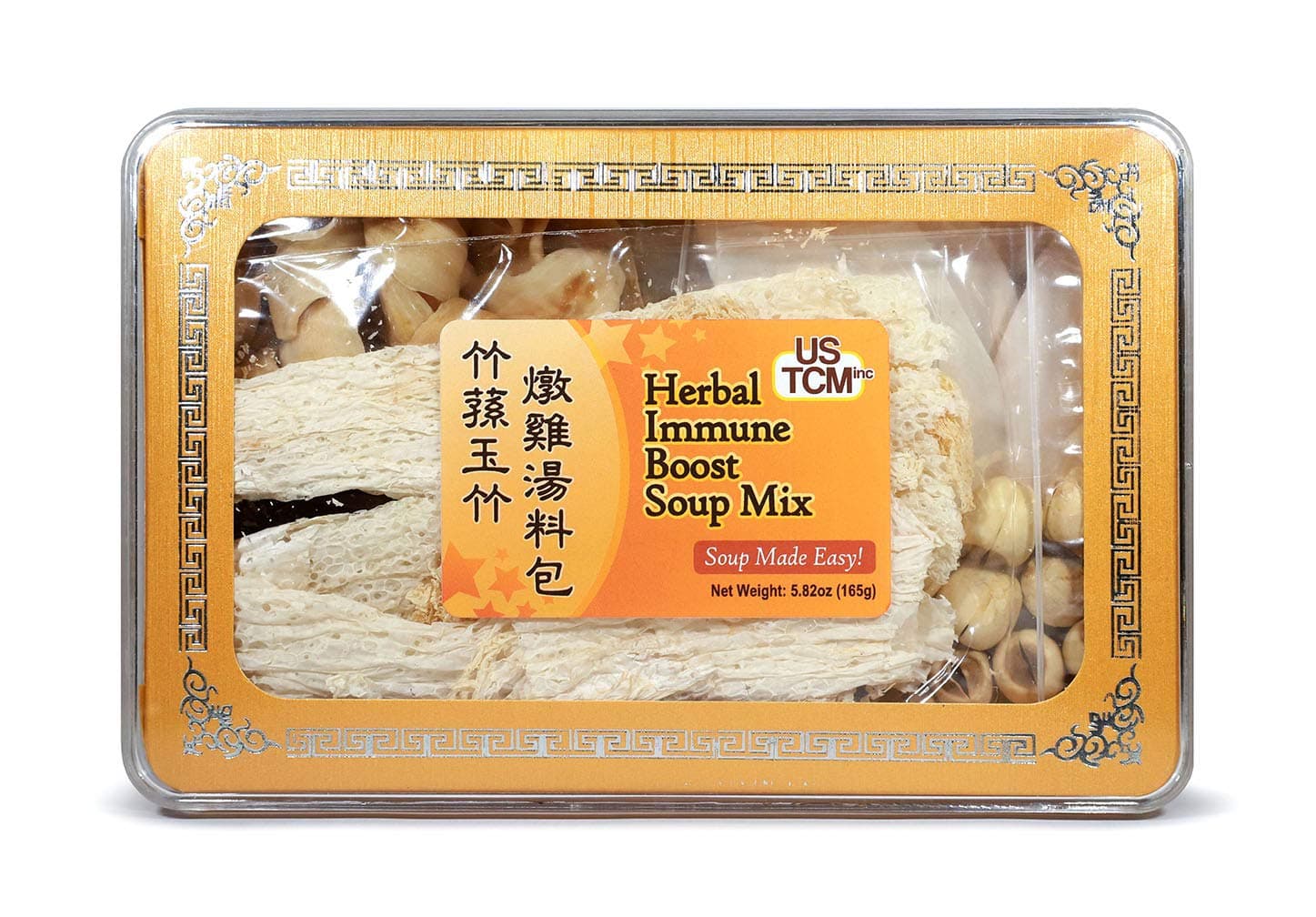 Herbal Immune Boost Soup Mix Soup Base 竹蓀玉竹燉雞湯料包 Soup Made Easy! 3-4 Servings 5.82oz