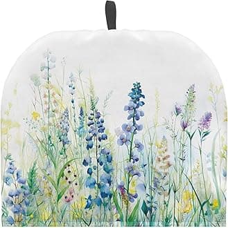Tea Pot Cover Tea Pots Cosy Insulated Tea Cozies Home Kitchen Decoration Teapot Dust Cover Warming Tea Kettle Quilt Creative Gifts for Women Wife Mom, Blue Green Floral