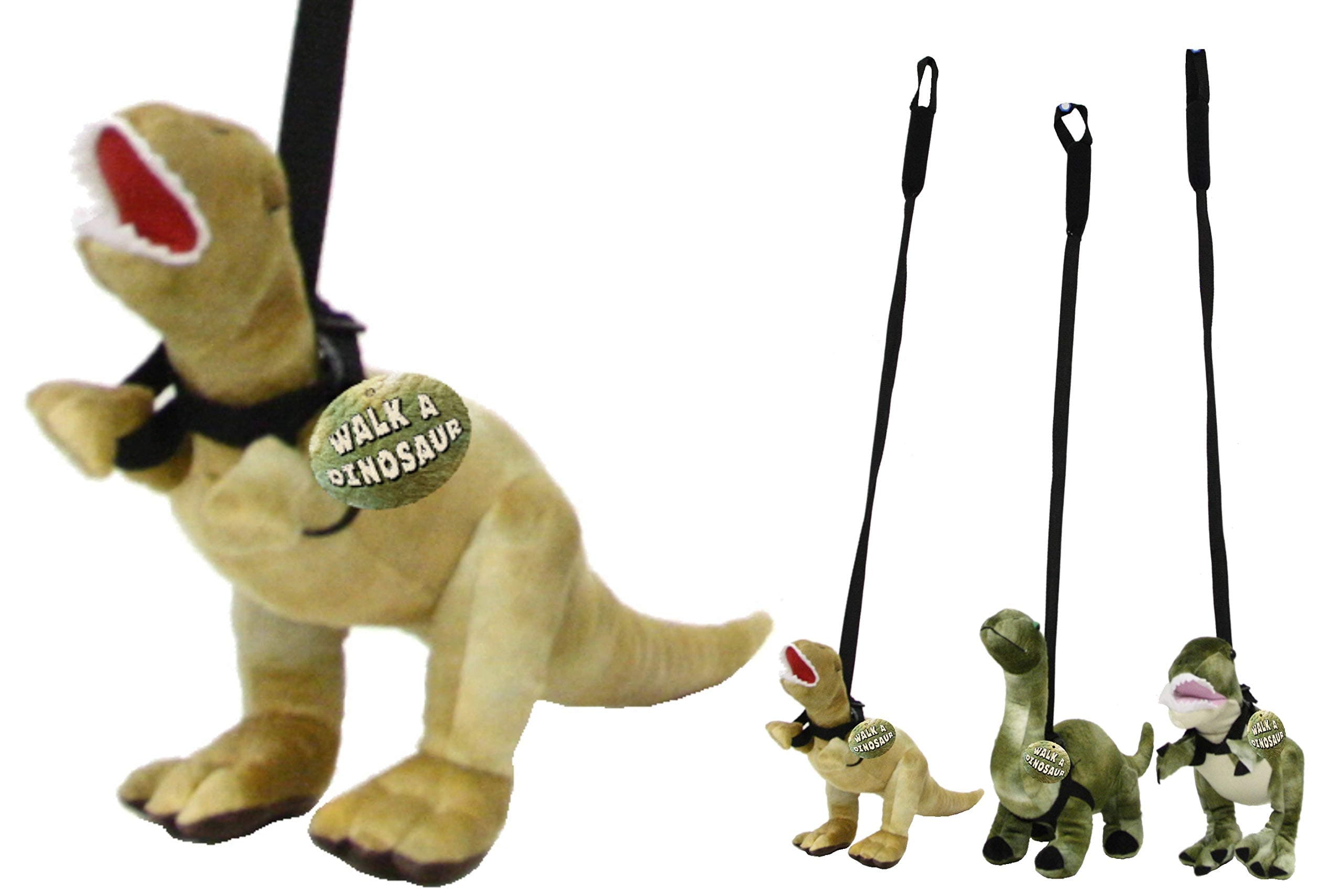KandyToysTY7863 Plush Dinosaur with Detatchable Lead | Assorted Designs