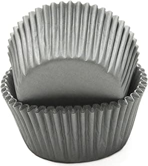 Chef Craft Classic Cupcake Liners, 50 Count, Gray