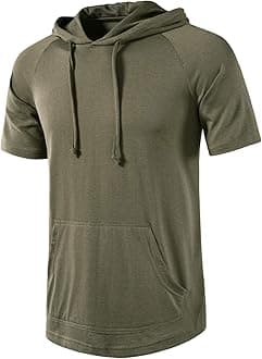 SIR7 Men's Gym Workout Active Long Sleeve Pullover Lightweight Hoodie Casual Hooded Sweatshirts