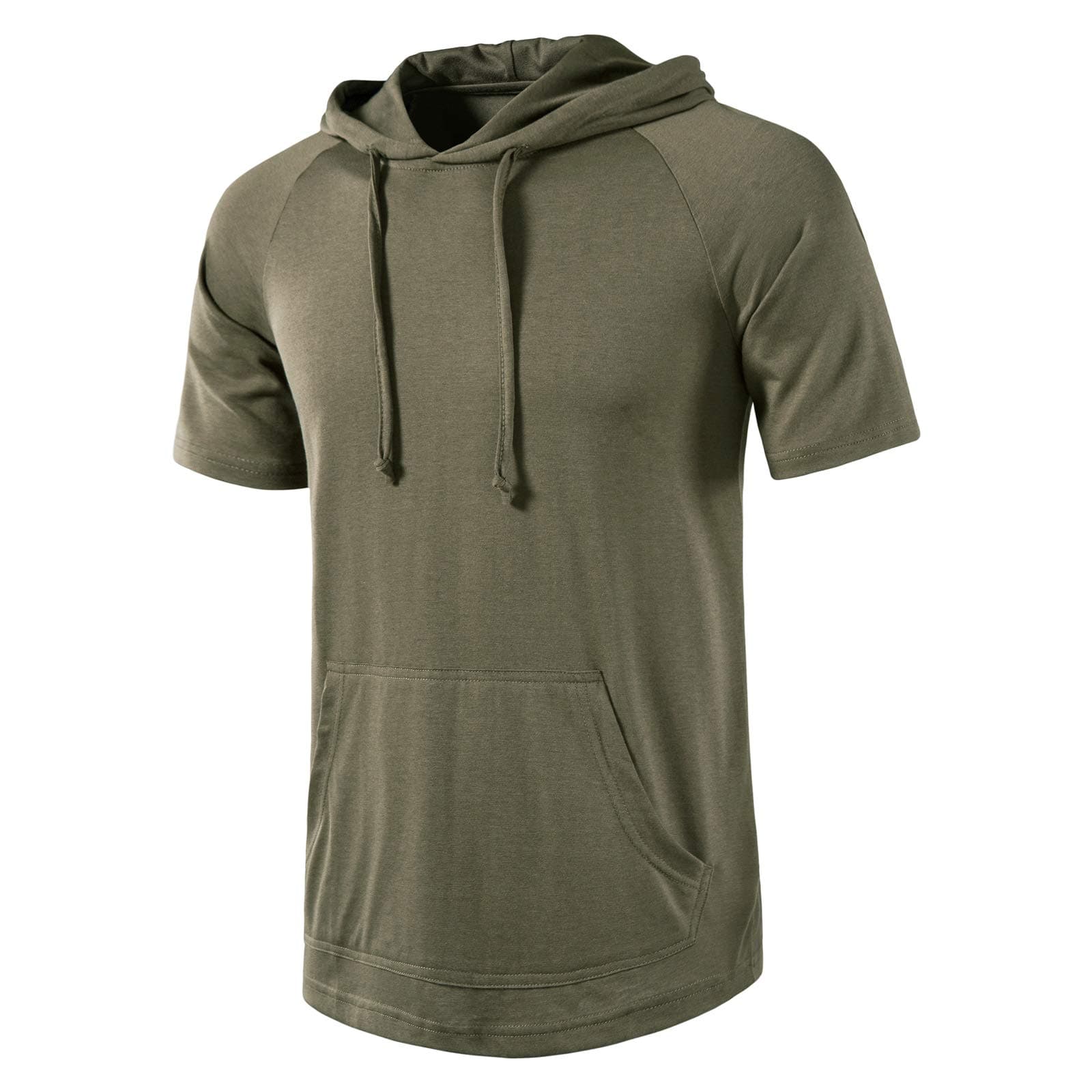 SIR7 Men's Gym Workout Active Long Sleeve Pullover Lightweight Hoodie Casual Hooded Sweatshirts