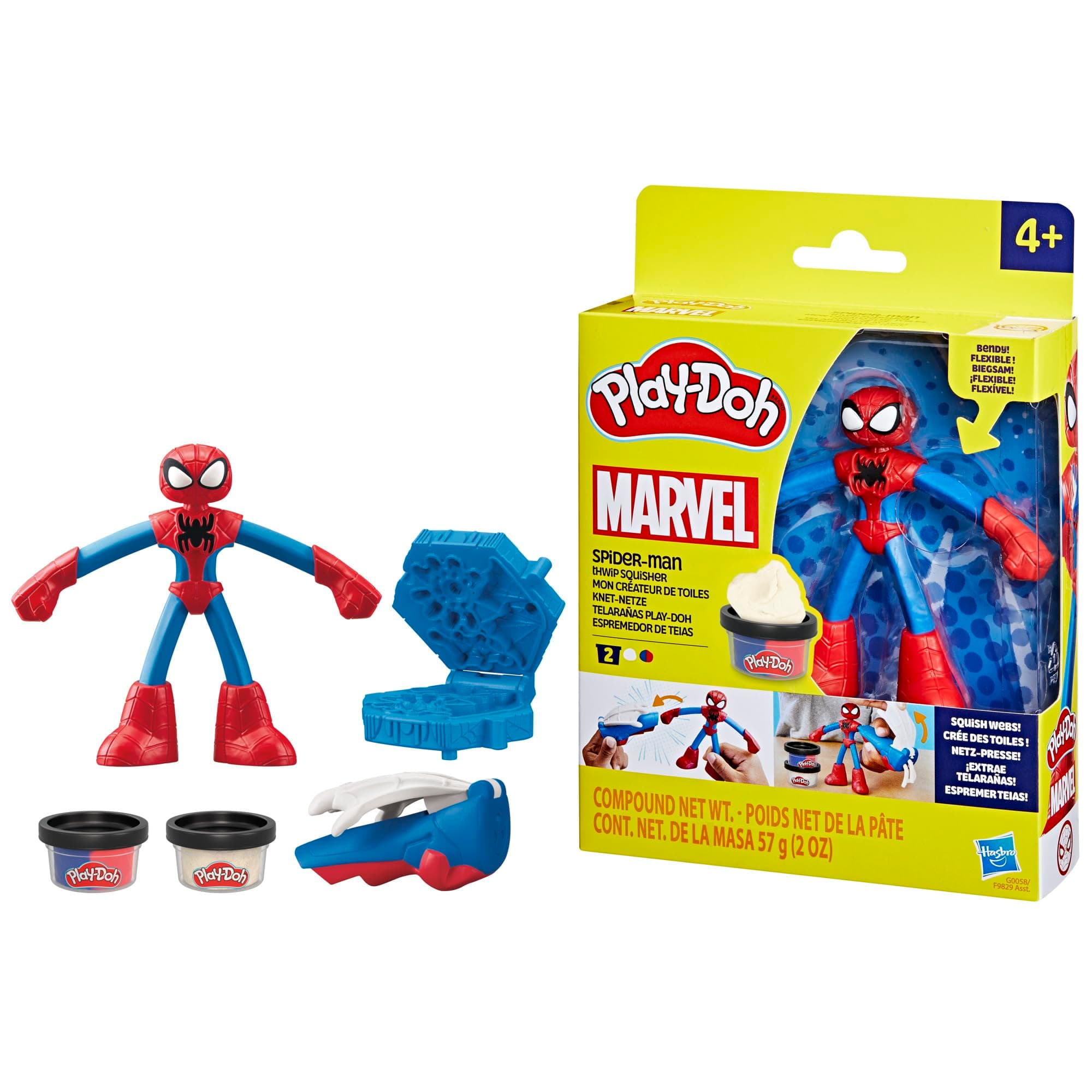 Play-Doh Marvel Spider-Man Thwip Squisher Action Figure Playset
