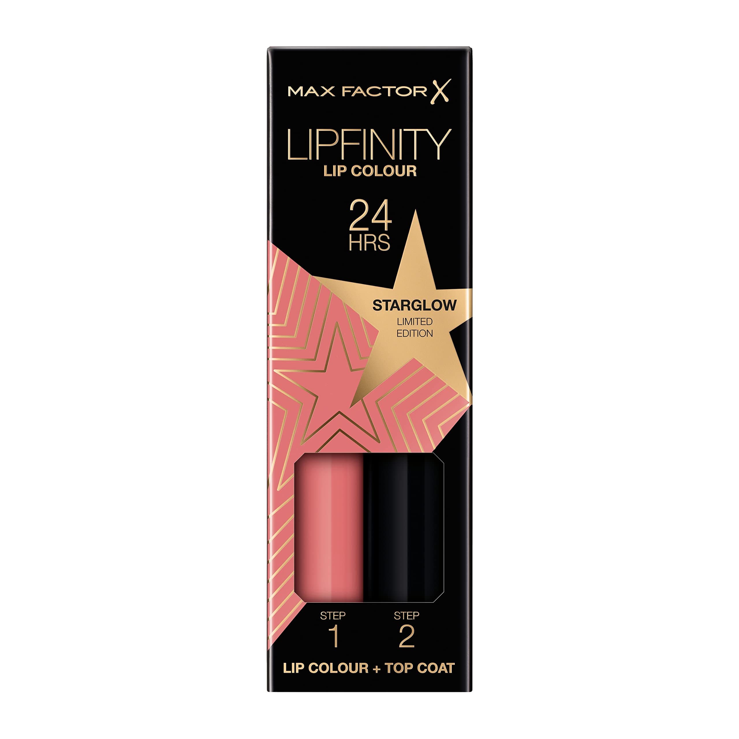 Lipfinity Star Glow, Long-Lasting, Two Step Lipstick, Vibrant Colour, Hydrating, Lasts 24 Hrs, Matte Lip Colour With Glossy Top Coat, 4.2g