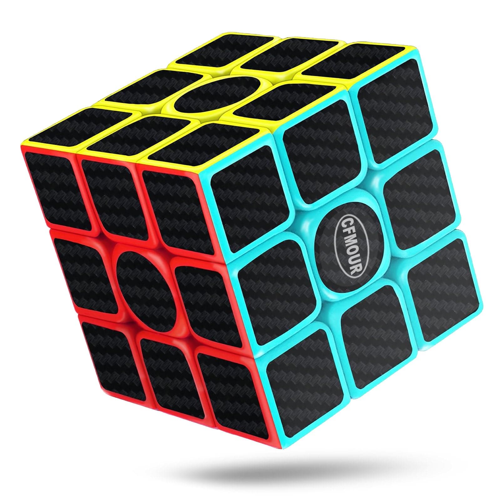 CFMOUR Original Speed Cube 3x3x3, Fast Magic Cube for Kids, Smooth Carbon Fiber Cubes, Puzzle Toys