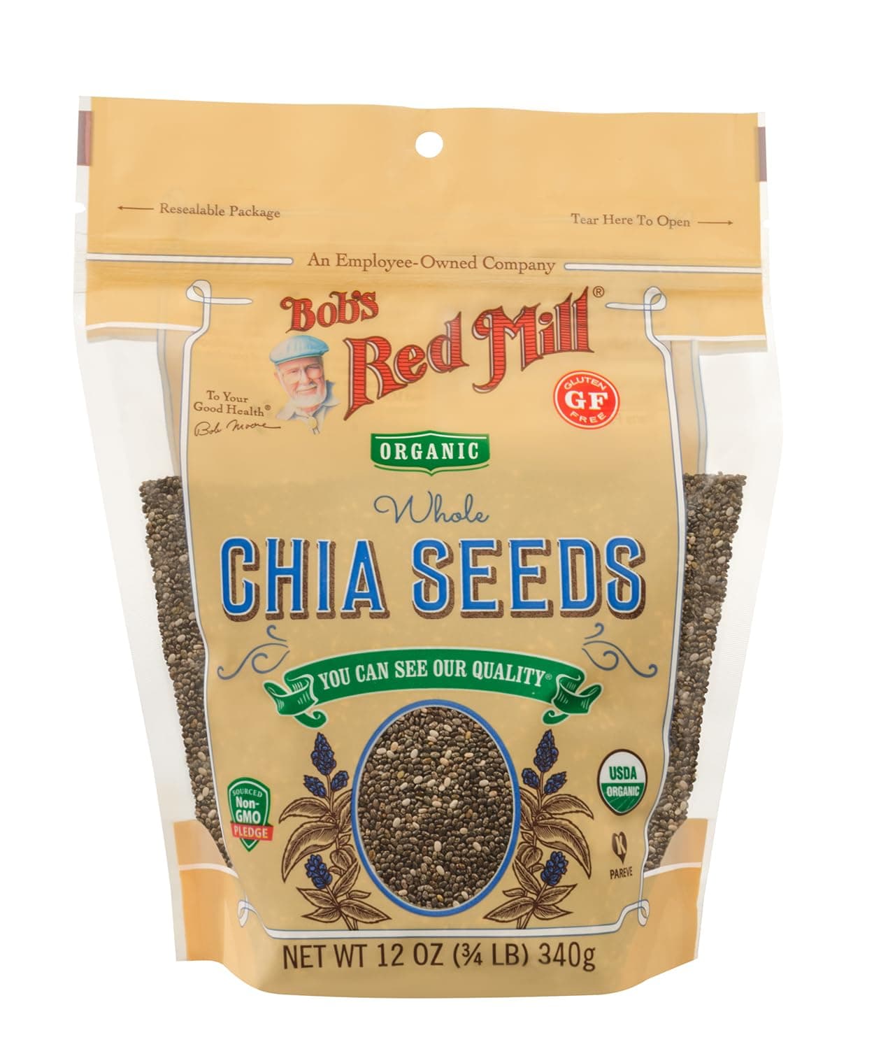 Bob's Red Mill Organic Chia Seeds, 12 Ounce