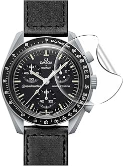 Msvueioe 8 Pack Compatible for OMEGA X SWATCH MOONSWATCH Screen Protector, Soft TPU Anti-Scratch Bubble Free HD Clear Crystal Screen Protector Films for MOONSWATCH