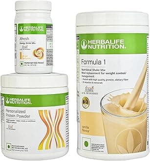 Herbalife Weight Loss Combo | Formula 1 Shake Vanilla + Protein Powder + Afresh Ginger (750g)