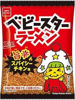 【Official】Baby Star Ramen, Savory Spicy Chicken Flavor, 2.3 oz (65 g) x 12 Bags, Snack Company | Snack, Snack Food, Ramen Snack, Appetizer, Snack, Stockpiling, Bulk Buy, Snack Company