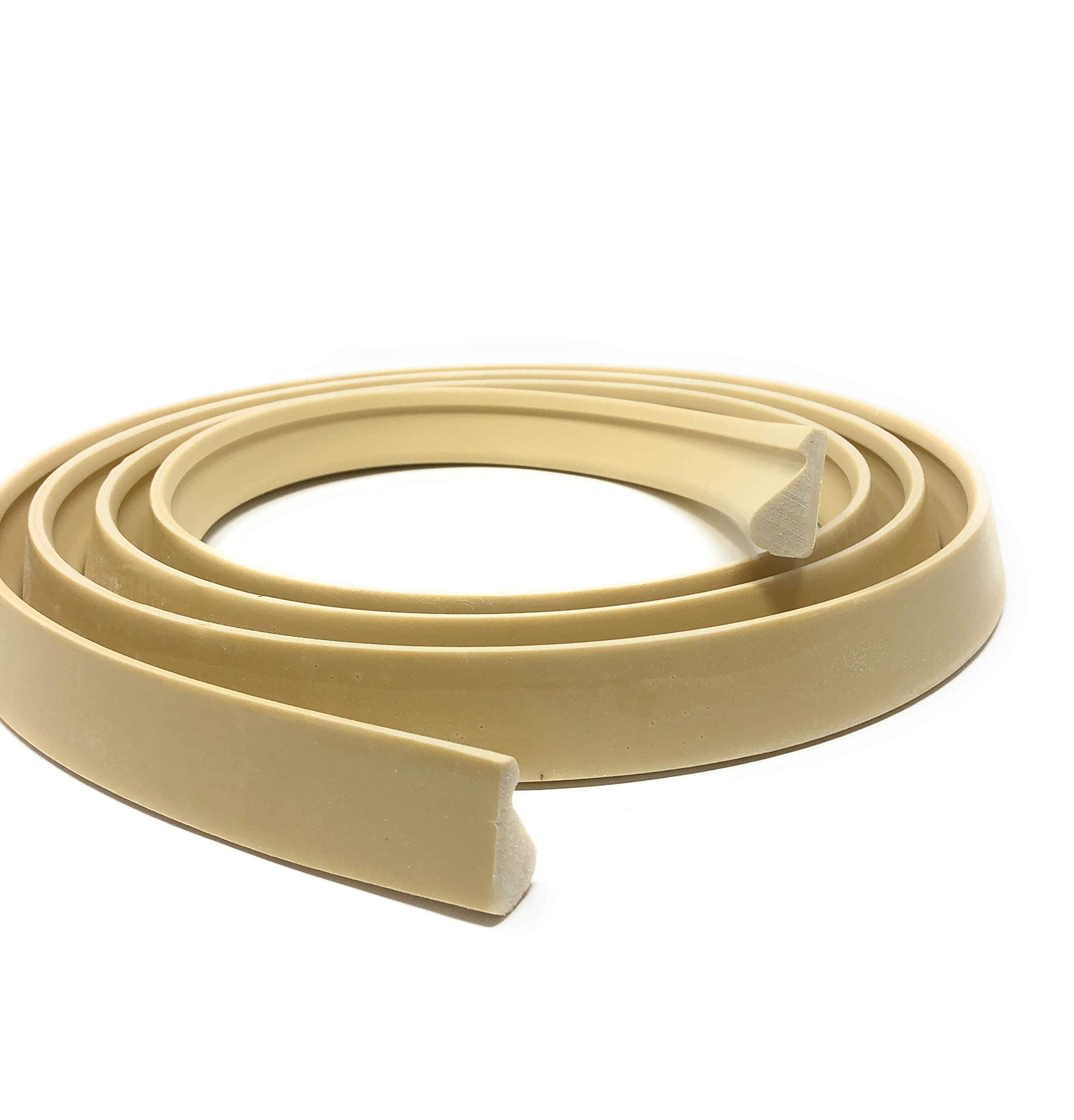 #WM163 (CM163): 11/16" Thick x 1-3/8" Tall - 12' feet Long - Flexible Base Cap Molding