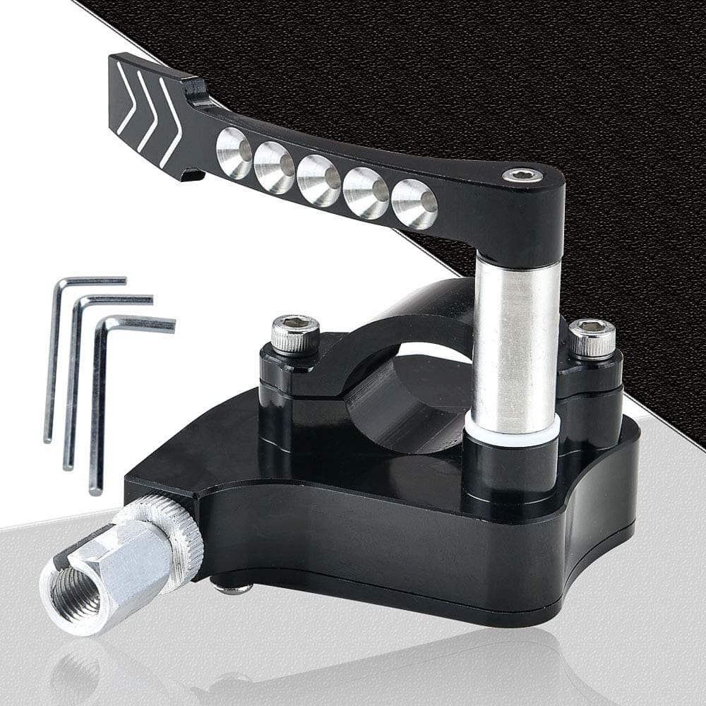 Huthbrother 7/8 Universal Billet Throttle Thumb Assembly Compatible with YAMAHA Banshee Raptor 350 660 700 HD TRX 400EX TRX 250R 450R Suzuki LTR450 250 500 LTZ400 250 500R Kawasaki,black