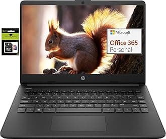 14 Premium HD Portable Laptop Computer Students Business, Quad-Core Intel Celeron Processor, 8GB RAM, 256GB Storage(128GB eMMC+128GB Ghost Manta SD Card), 1 Year Office 365, HDMI, Win 11
