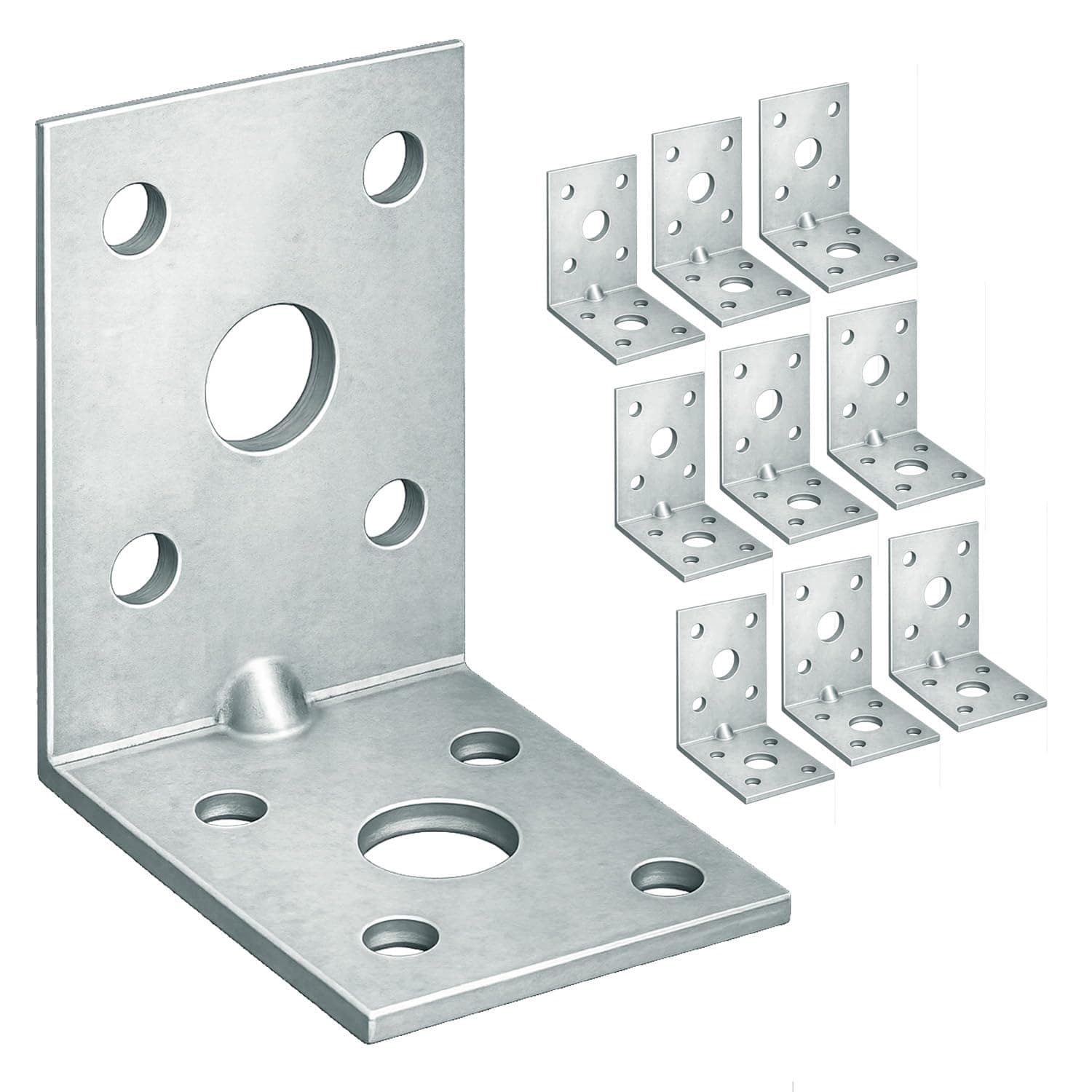 OMIDEAS 10 Pack Angle Brackets (1.97" x 1.97" x 1.38") Heavy Duty Corner Slee...