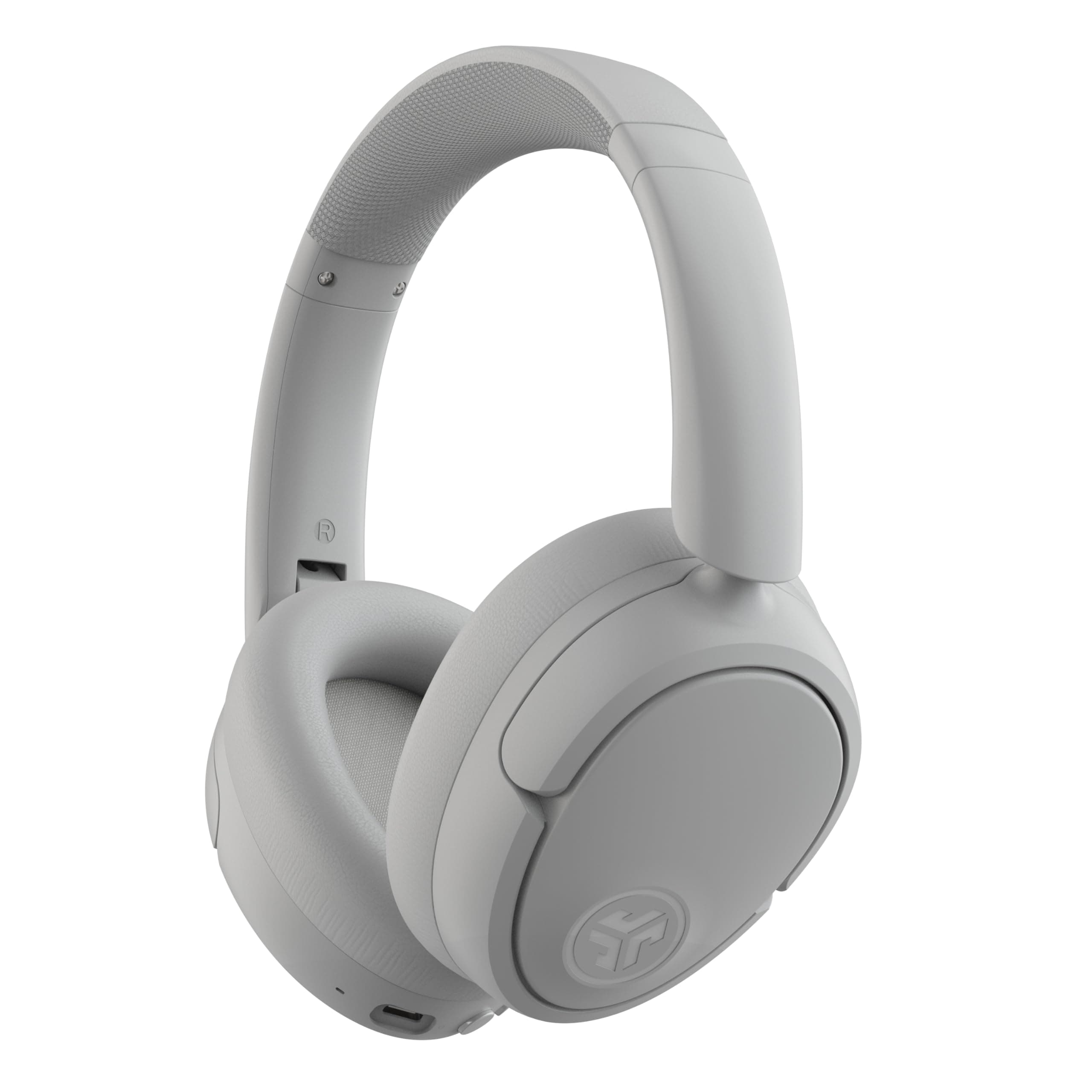 JBuds Lux ANC Wireless Over-Ear Bluetooth Headphones, Cloud White, Hybrid Active Noise Cancelling, Customizable Sound, Spatial Audio Compatible
