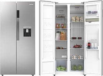 750L Gross/410L Net, Side By Side Double Door Refrigerator With Energy Efficient Inverter Compressor, Temp Display Mirror, High Efficient Defrosting, Steel Finish Body - NRF750SBD5